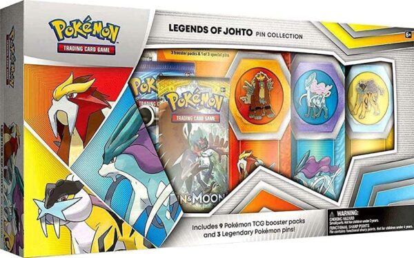 Pokemon Legends of Johto Pin Collection Box - Gamestop Exclusive