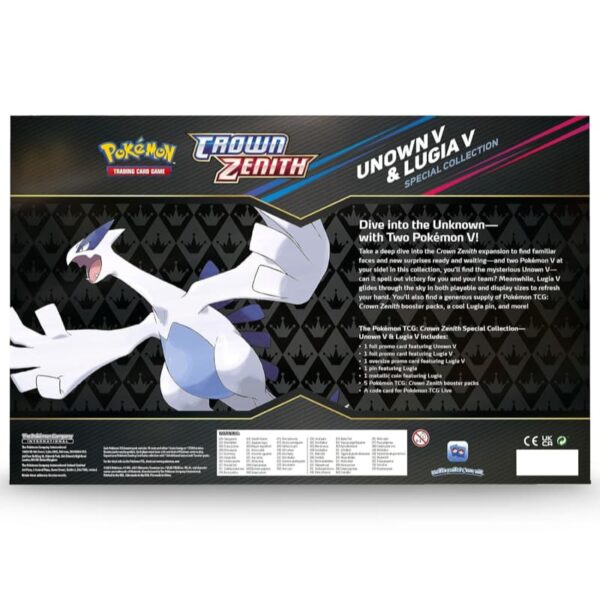 Pokemon Crown Zenith Unknown V & Lugia V Special Collection - Image 5