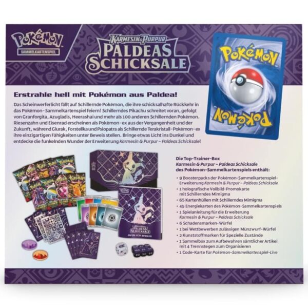 Pokemon Paldeas Schicksale - Top Trainer Box (DE) - Image 3