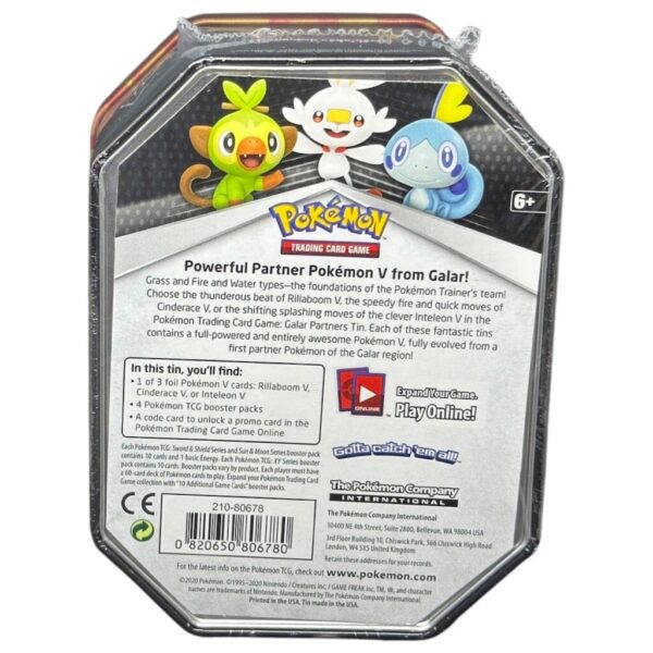 Galar Partner Tin: Cinderace V/ Inteleon V/ Rillaboom V - Image 5