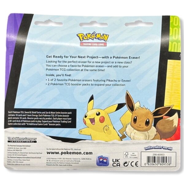 Back to School Blister - Pikachu Eraser - Image 2