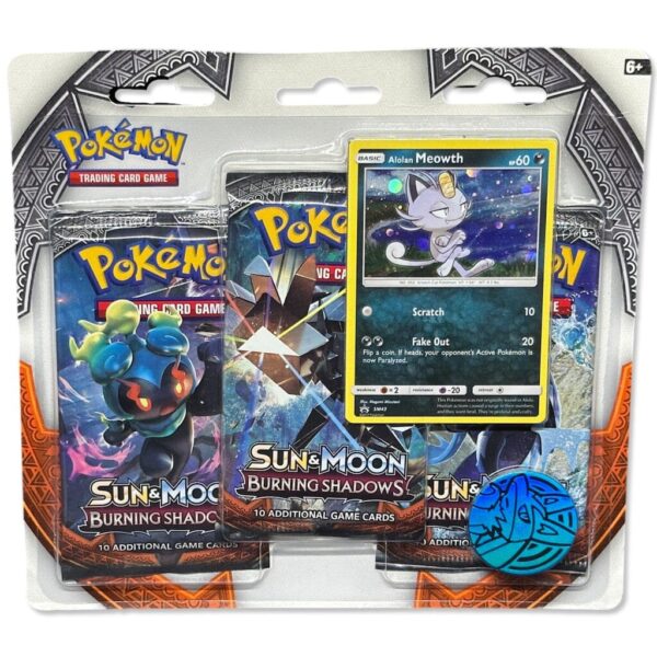 Burning Shadow: 3-Pack Blister Alolan Meowth/ Cosmog - Image 3